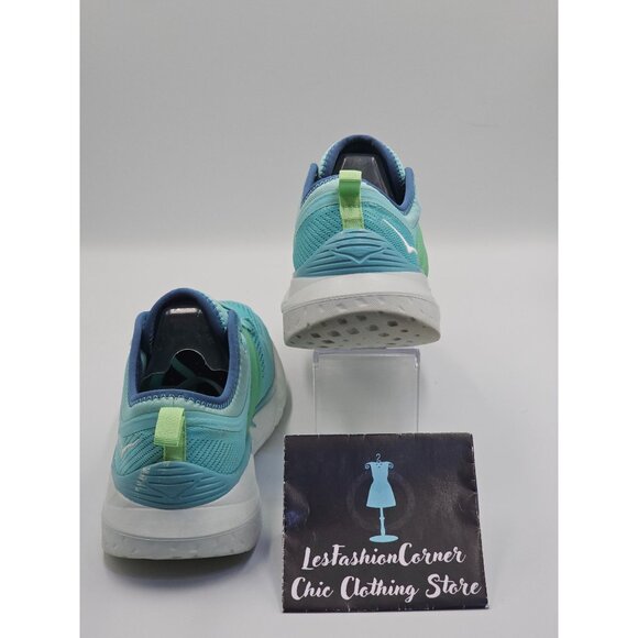 Hoka One One Women's Aqua Blue Mesh Tivra Lace Up Running Shoes Size 8.5 2664 - Picture 4 of 16